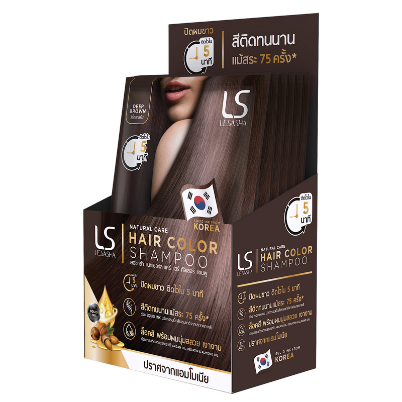 LESASHA Natural Care Hair Color Shampoo (Deep Brown) 10LS00353